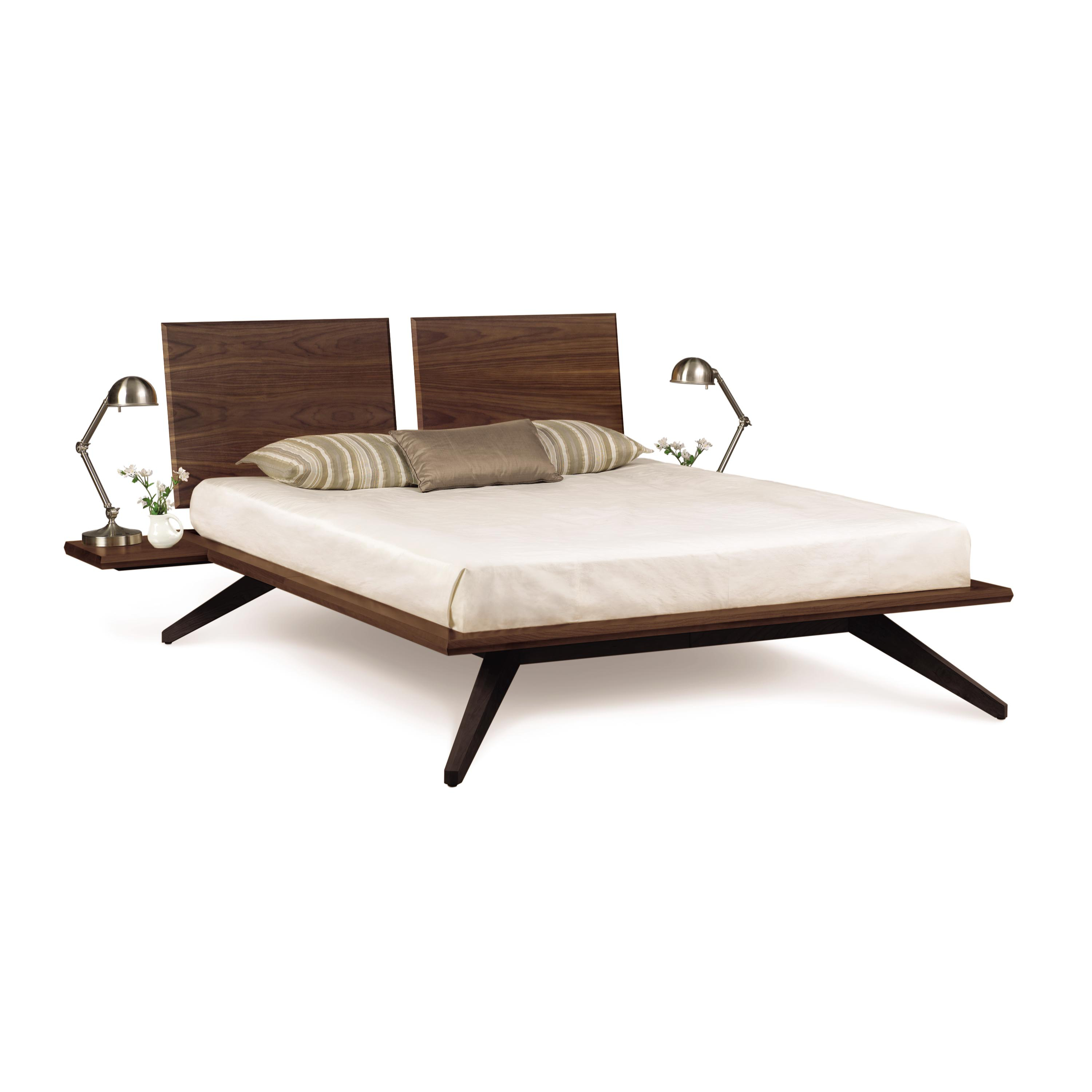 Astrid 2-Panel 2-Headboard Bed Walnut