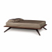 Astrid Walnut No Headboard Platform Bed