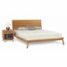 copeland catalina bed with nightstand cherry